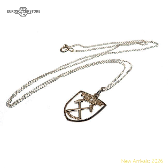 West Ham United Fc Sterling Silver Pendant & Chain Cr In Multiple