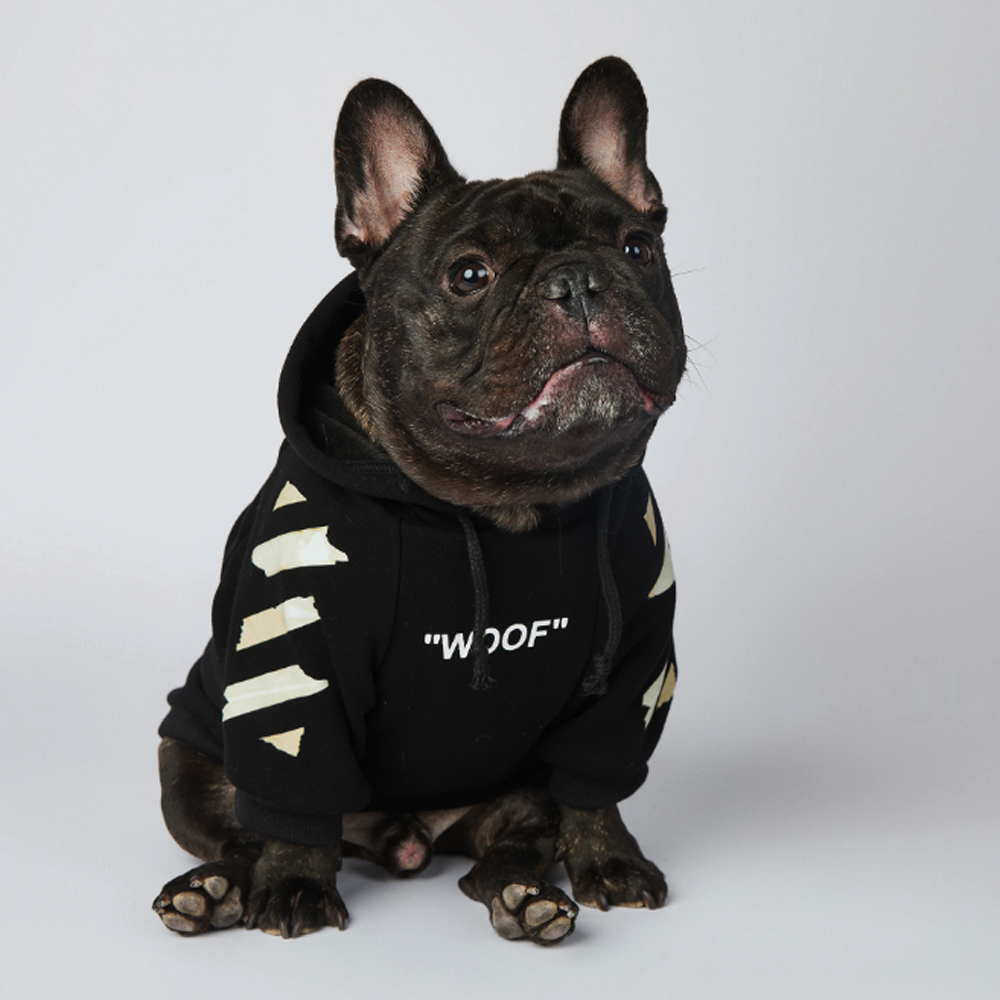 French Bulldog Frenchdot™ French Bulldog Woof Hoodie V1 Durable Dog Item