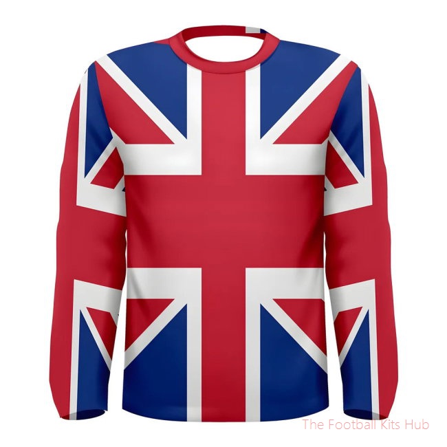 Great Britain Flag Long Sleeve Sublimated Sports Jersey