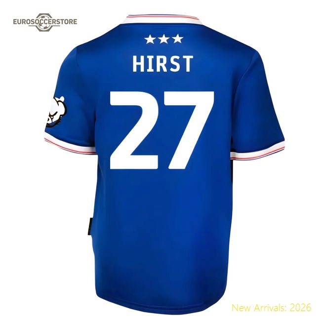 Kid-approved Kids Football Team Hirst Jersey 2025-2026 Soft-touch