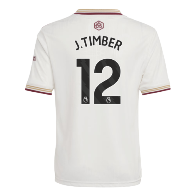 vintage 2025-2026 Arsenal Third Shirt (Kids) (J.Timber 12)