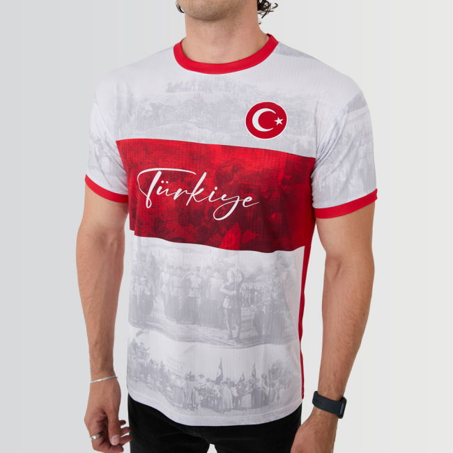 Team Turkey Legacy Football Jersey (Wolvate) Adult Short Sleeve