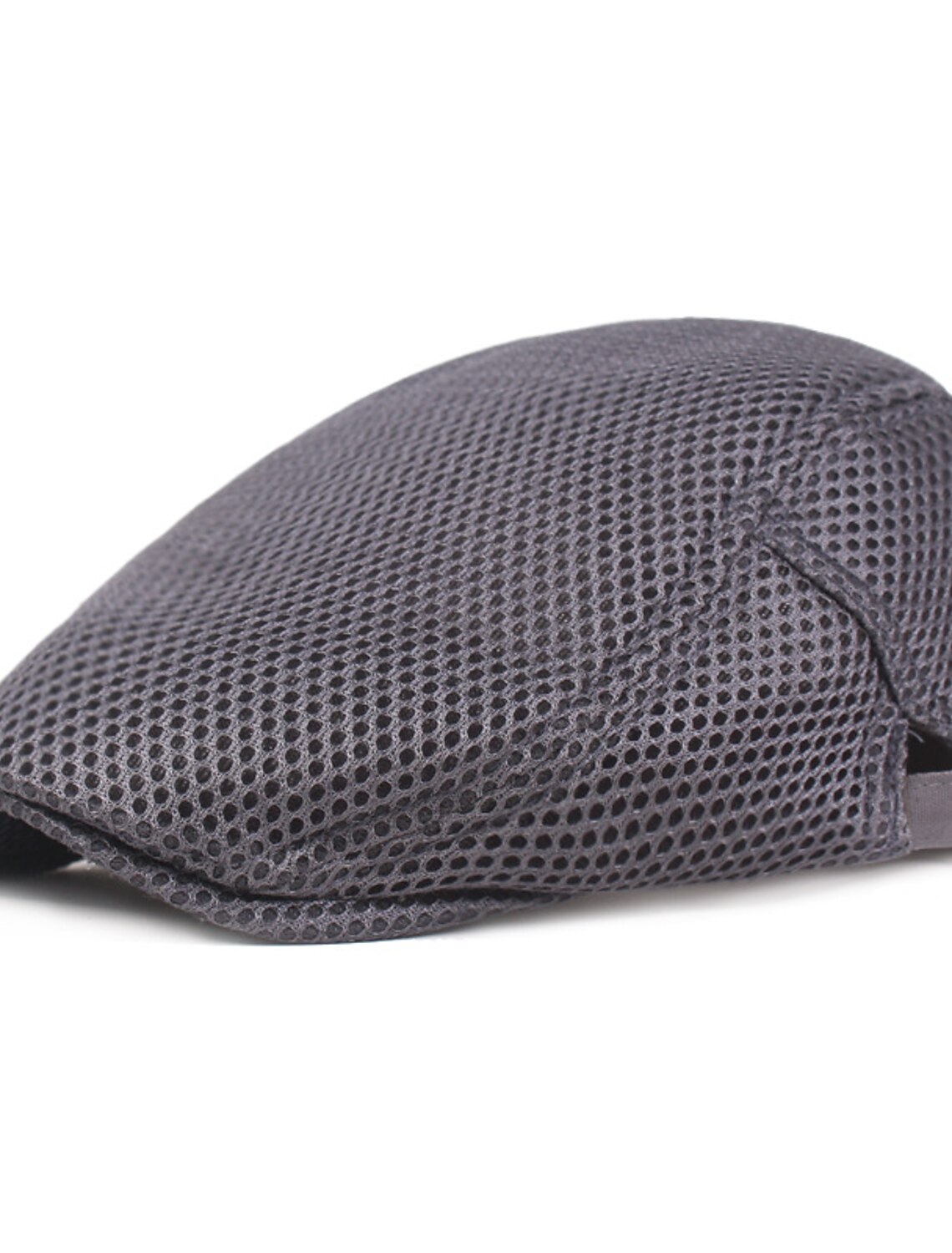 Men's Flat Cap Black White Polyester Mesh Streetwear Stylish 1920s