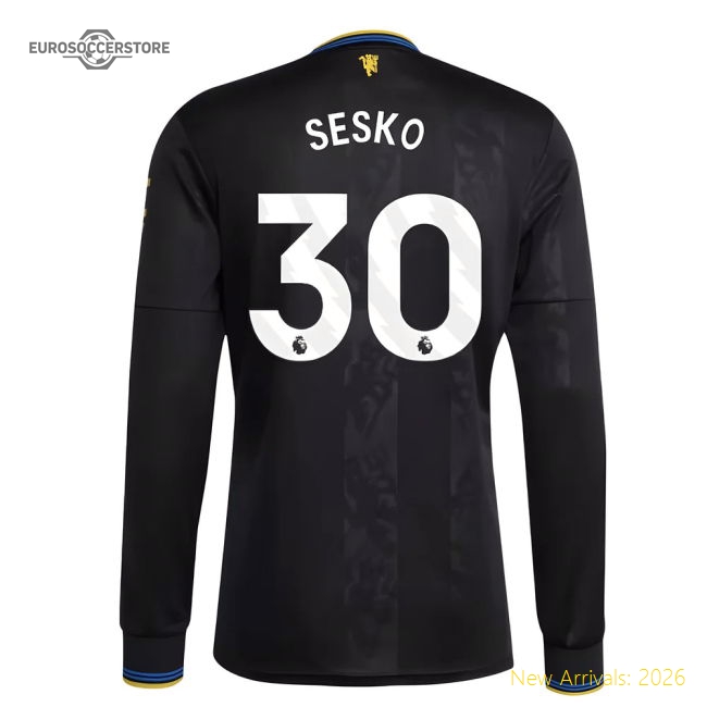 2025-2026 Man Utd Long Sleeve Third Shirt (sesko 30) - Collectors Item
