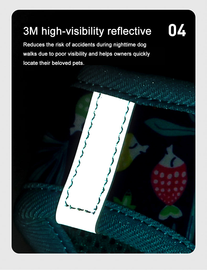 French Bulldog Bloompup Frenchie Floral Harness With Reflective Straps Practical Dog Gear