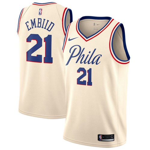 Philadelphia 76ers Joel Premium Quality Replica Jersey #21 Athletic