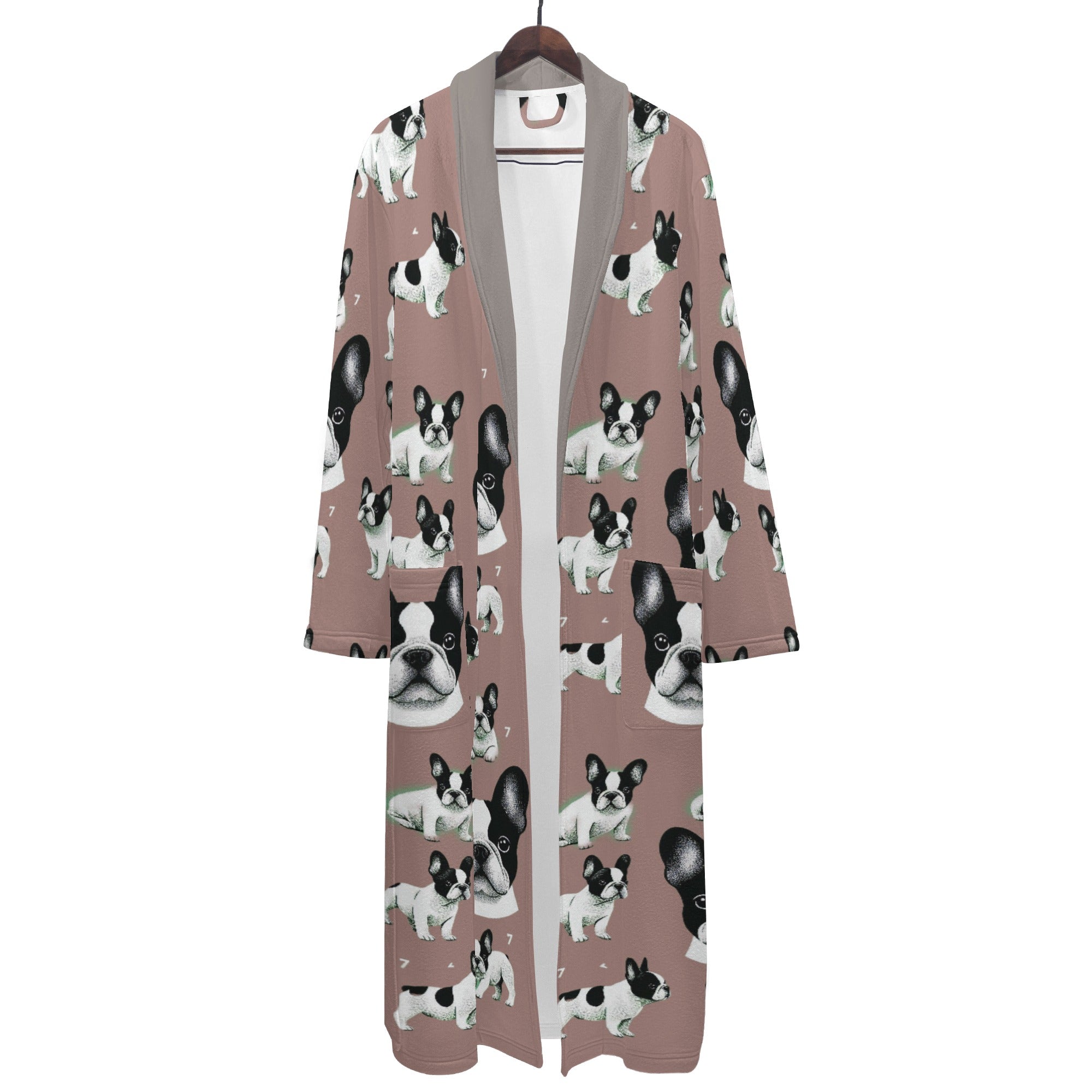 French Bulldog Lover Teddy Men Bathrobe Perfect Gift Idea