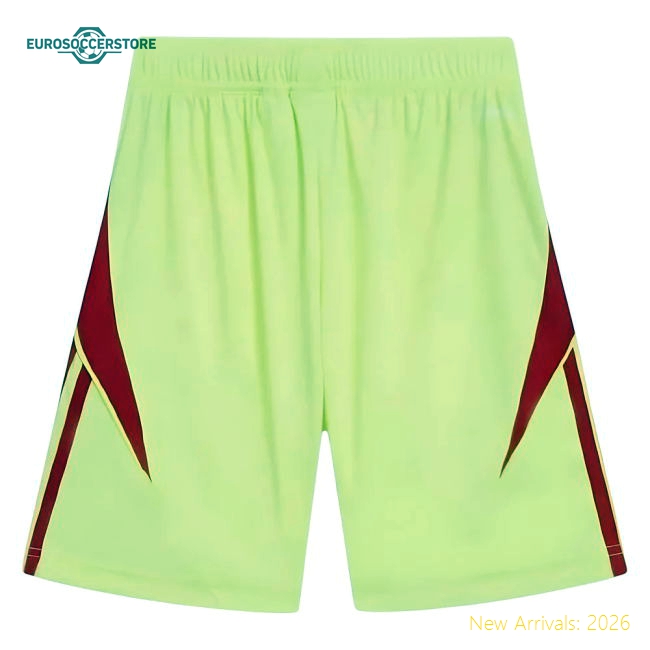 2025-2026 Arsenal Home Goalkeeper Shorts (Yellow) - Kids