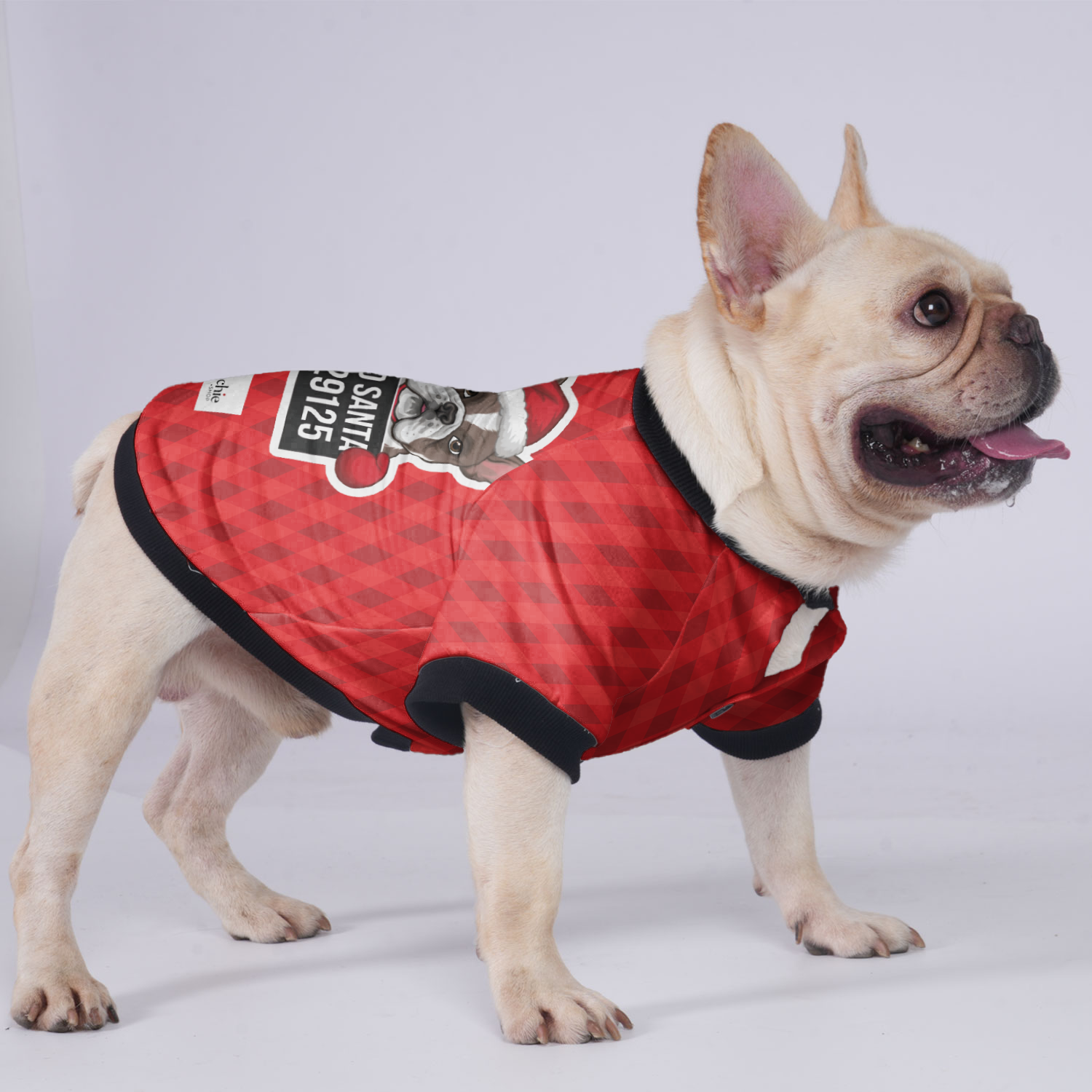 French Bulldog Bad Santa Jacket For French Bulldog Durable Dog Clothes