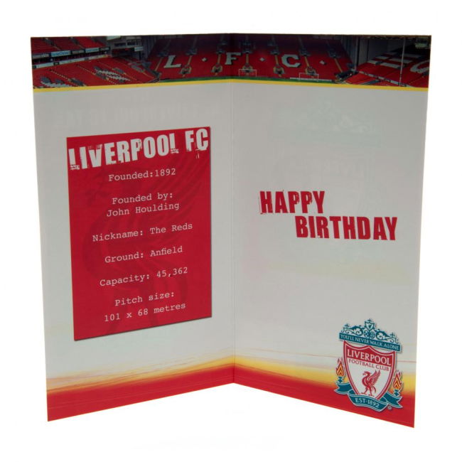 Liverpool FC No. 1 Fan Birthday Card (Limited Edition)