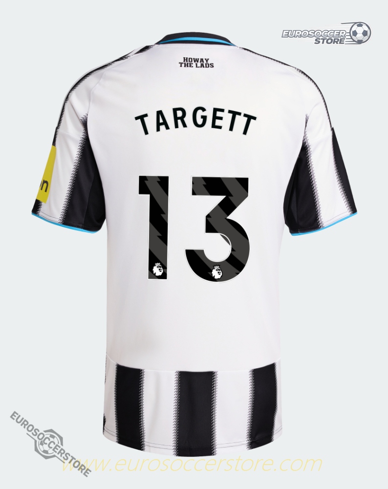 Newcastle United Home TARGETT 13 Jersey for the 25-26 Season