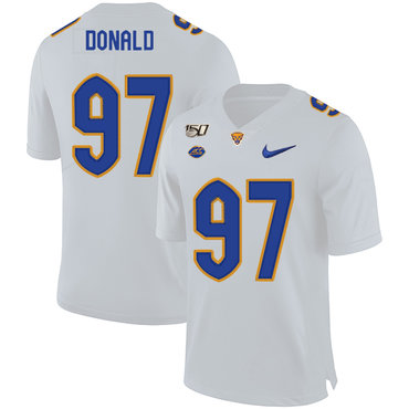 Men's None White 2024 game day Aaron Donald #97 college football