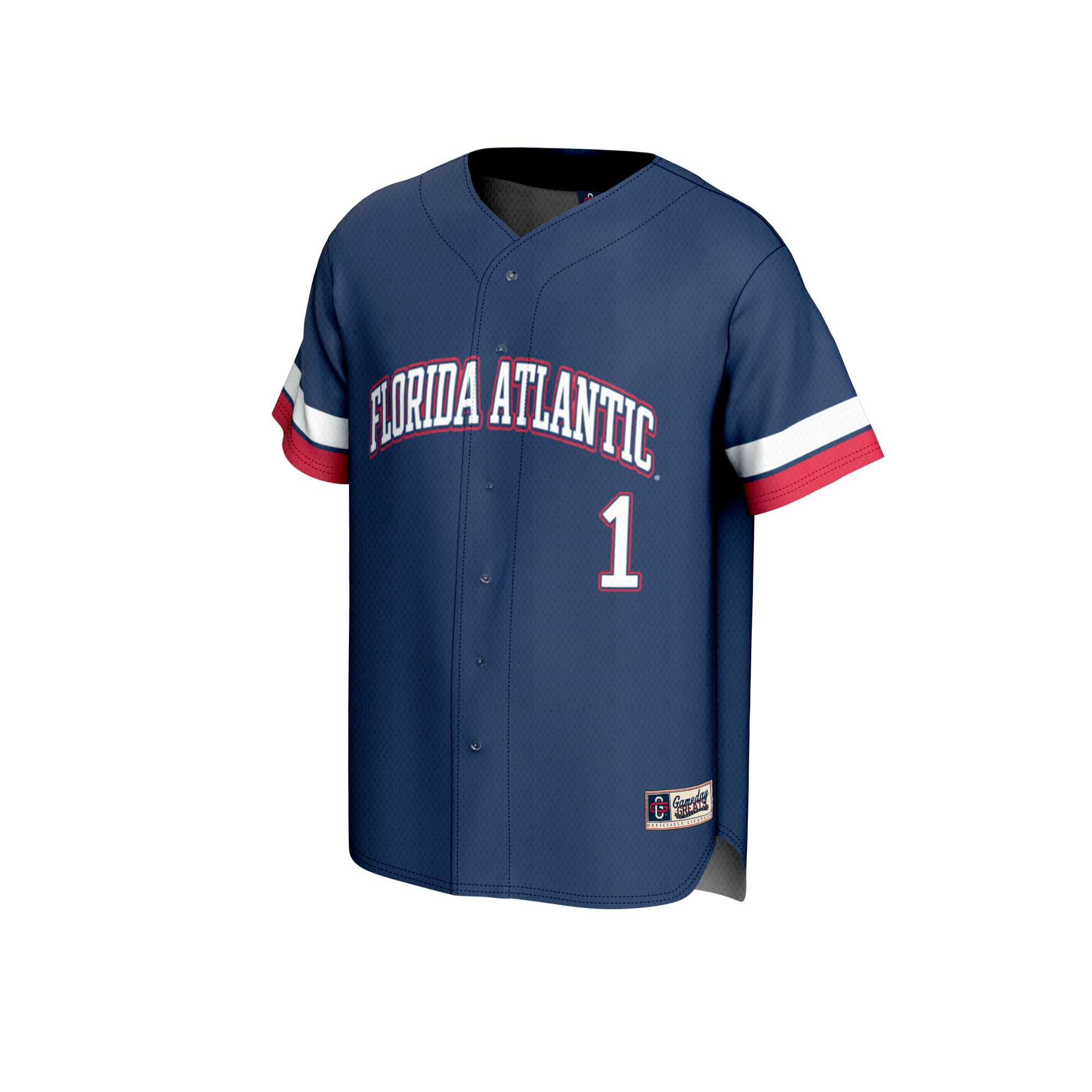 [DDG] Florida Atlantic Owls GameDay Greats Youth Collegiate Baseball Fashion Jersey - Navy