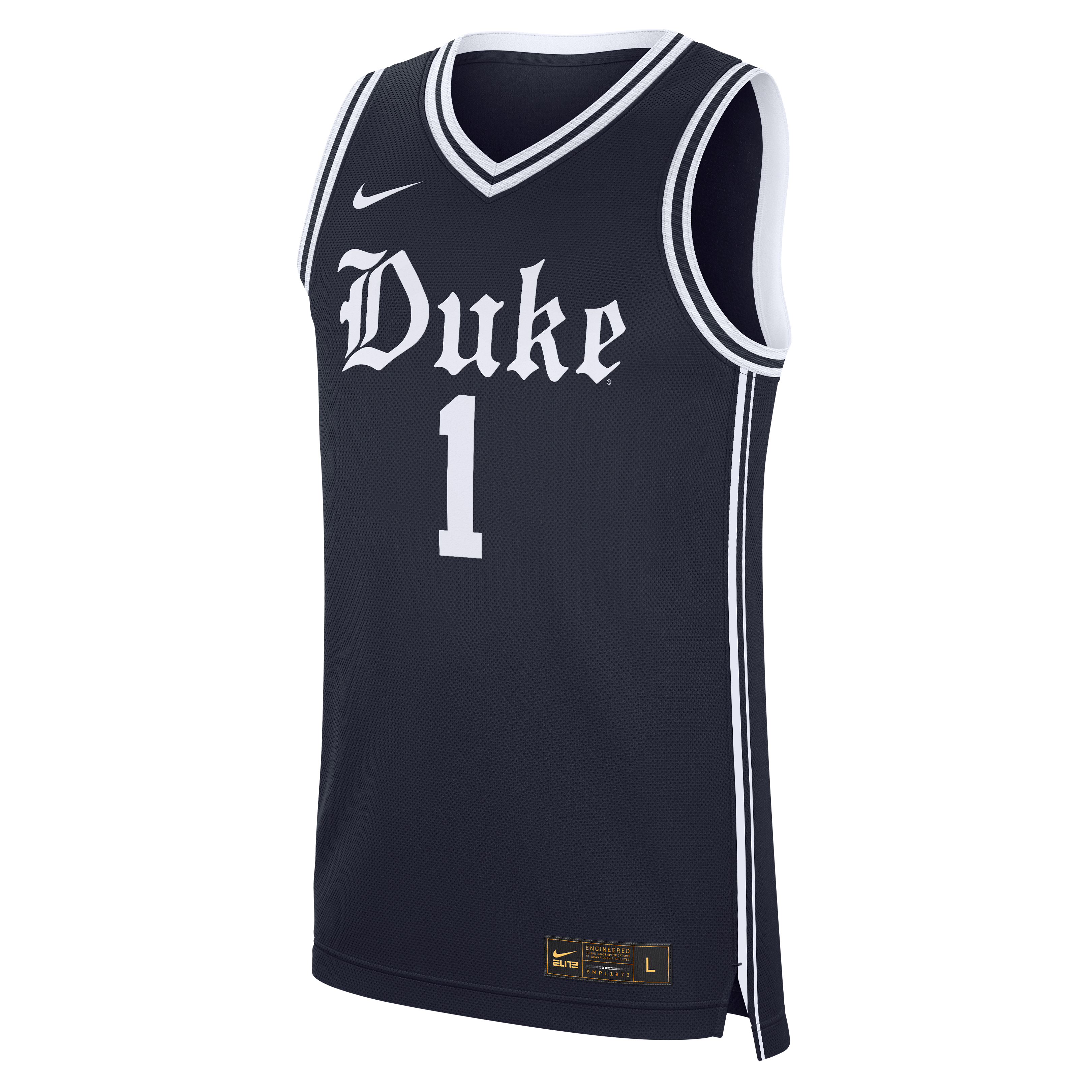 Duke Blue Devils Nike #1 Alternate Replica Basketball Jersey - Navy