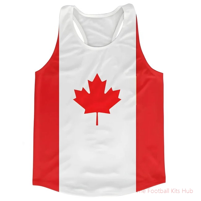 Men Canada Flag Running Vest