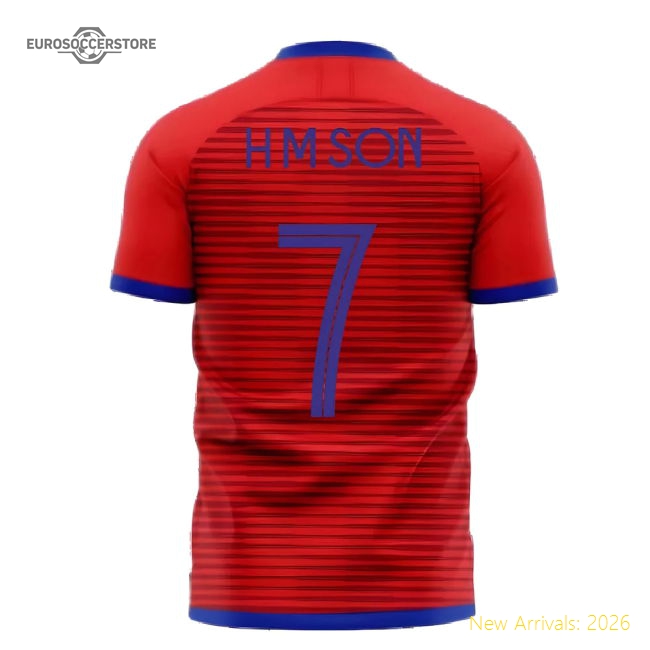 South Korea 2025-2026 Home Concept Football Kit (libero) (h M Son 7)