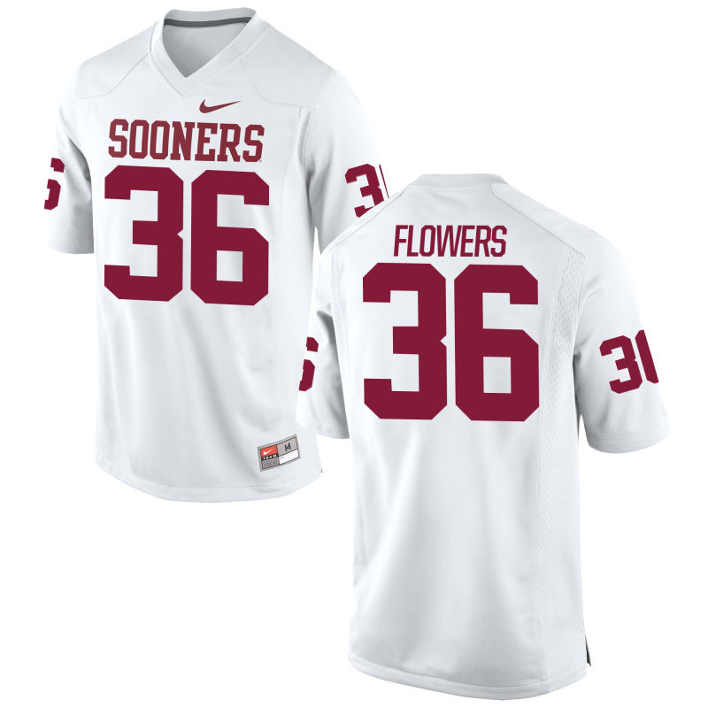Men's OU OK White 2024 replica Limited White #36 game jersey Jersey