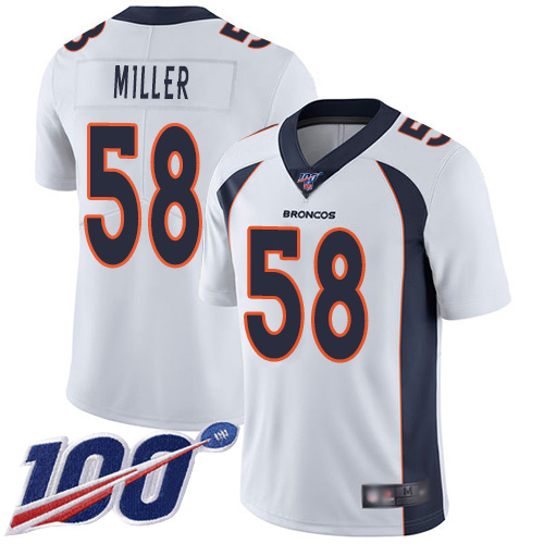 Official NFL Denver Broncos #58 Von Miller White Limited Jersey
