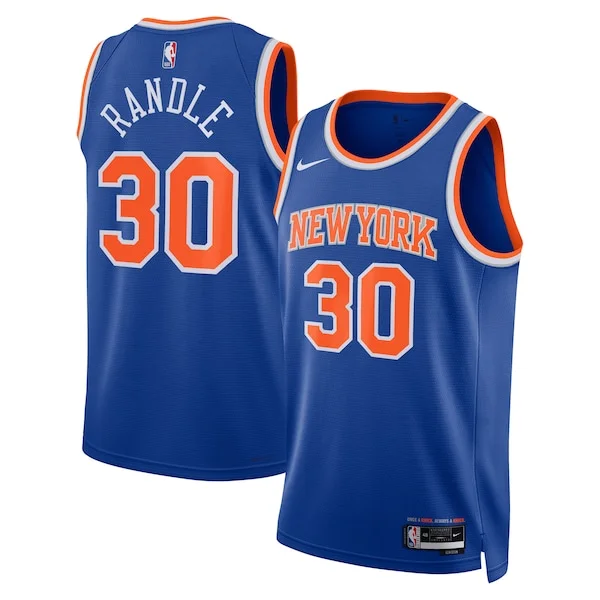 High-Quality Julius Randle NYK NBA Jersey - Blue - Licensed Product