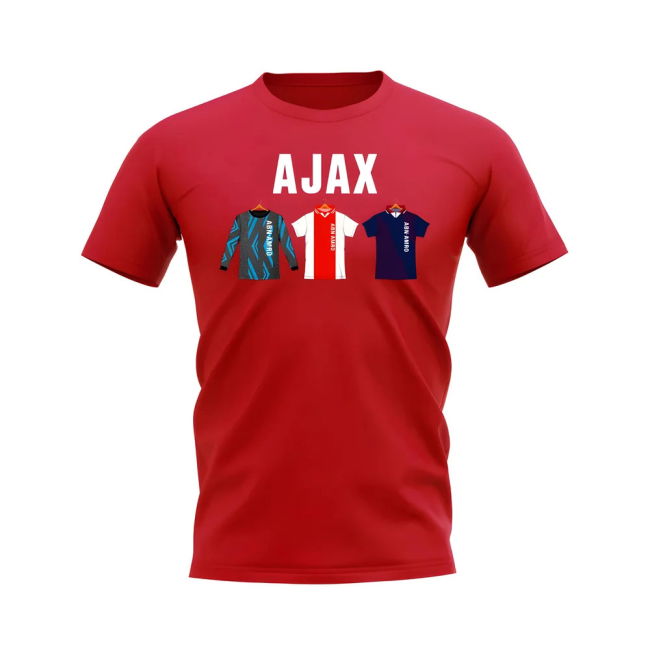 Professional 1994-1995 Ajax Shirt Red With Limited Edition Design -