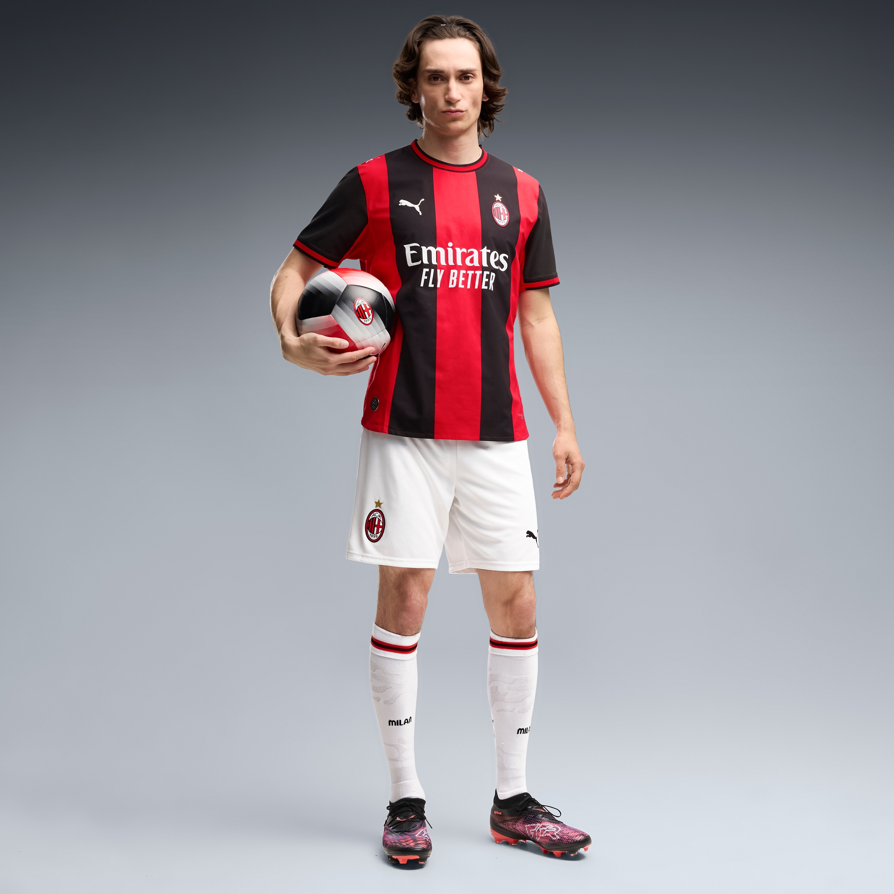 [SJH] AC Milan 2026/27 Home On-Field Authentic Jersey - Black/Red