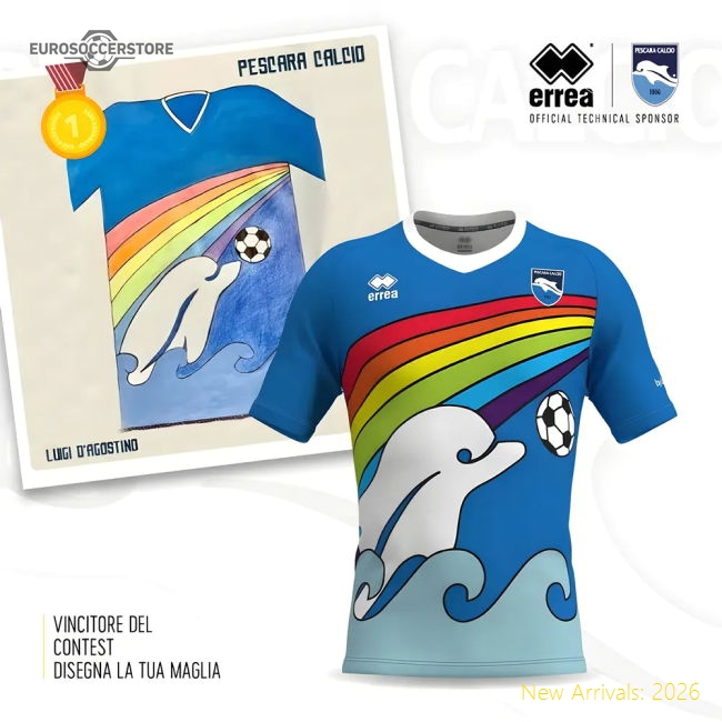 Pescara 2020 Home Jersey Shirt Football Fan Apparel