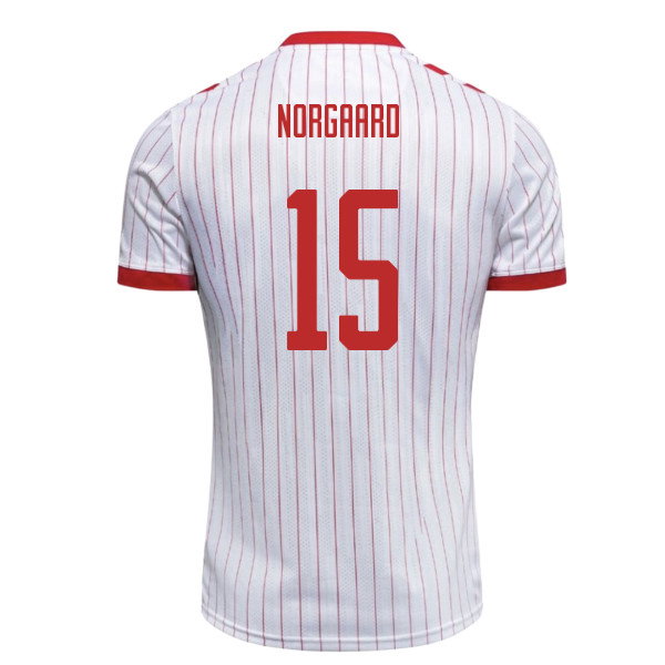 Denmark 2026-2027 Away Shirt Norgaard #15 Soccer Kit Team Jersey