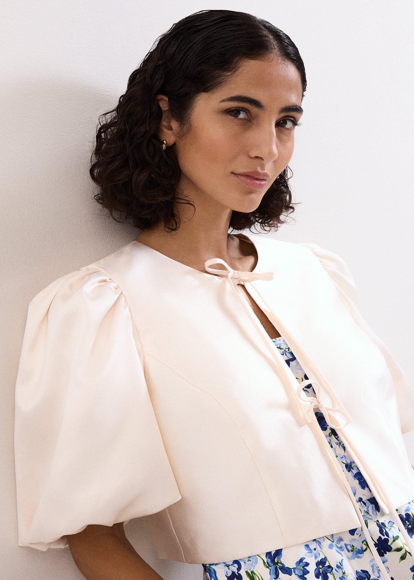 Paulina Cream Puff Sleeve Jacket