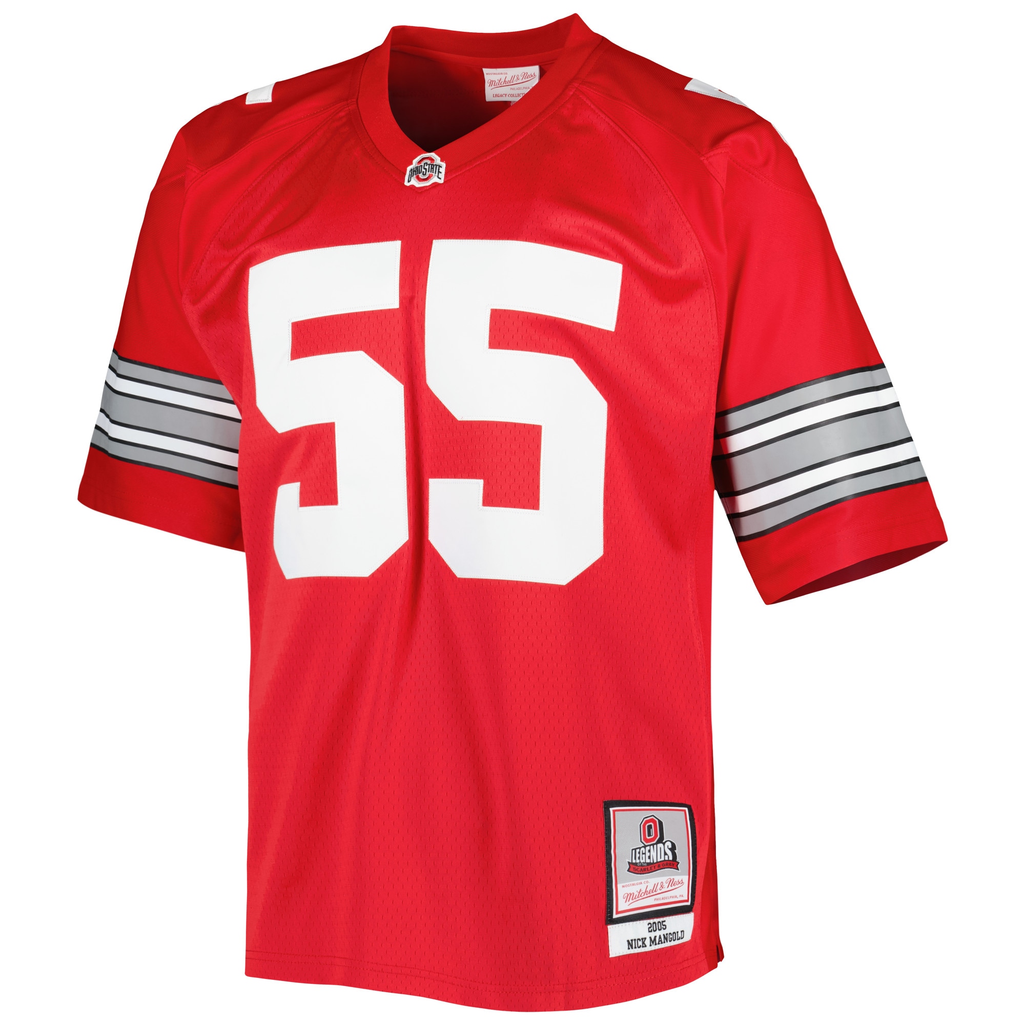 [DDG] Nick Mangold Ohio State Buckeyes Authentic Jersey - Scarlet