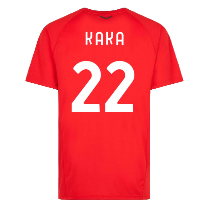 Professional-Grade 2022-2023 Ac Milan Casuals Tee (Red) (Kaka 22)