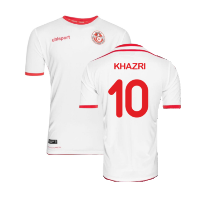 Climate-Control Tunisia 2018 Home Shirt ((Excellent) M) (Khazri 10)