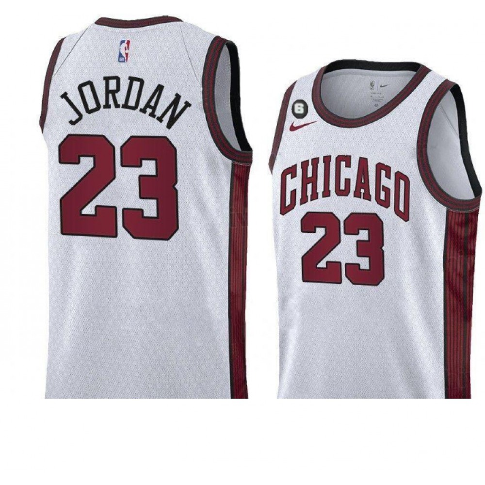 Authentic Jersey Chicago Bulls 23 White - City Edition - Fan Favorite