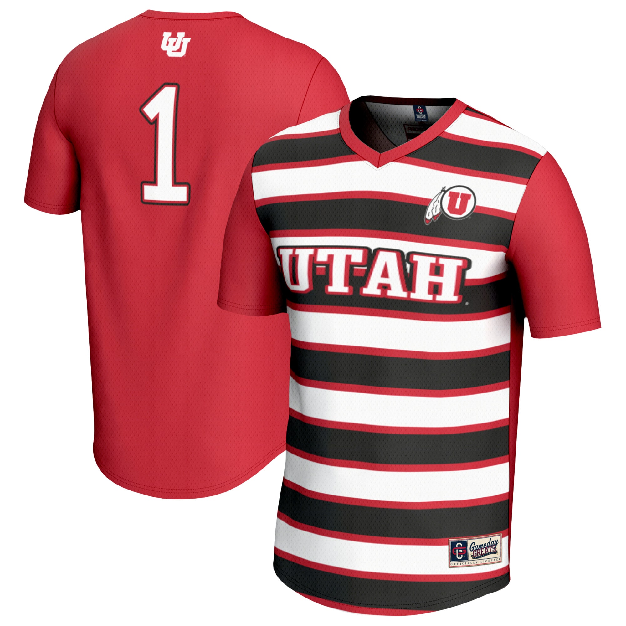 [LK] Utah Utes GameDay Greats Youth Lightweight Soccer Fashion Jersey - Red