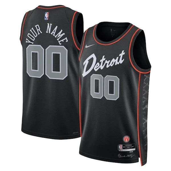 Detroit Pistons DET Swingman Jersey - premium fashionable - Black