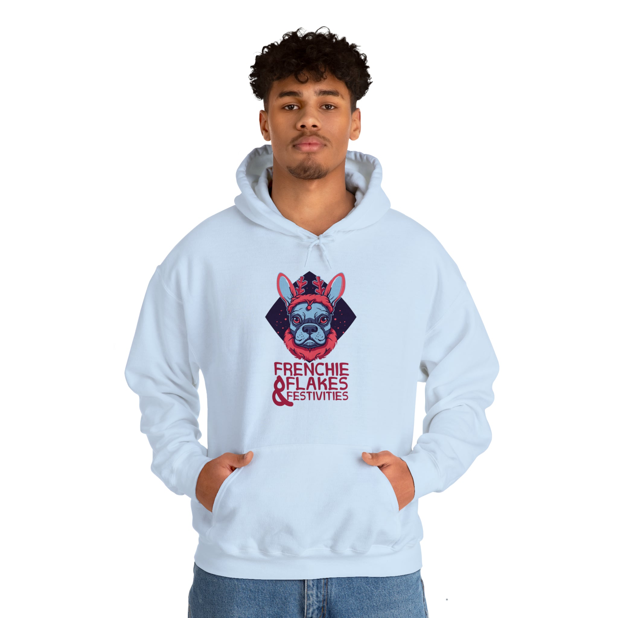 Casual Frenchie & Flakes Unisex Hoodie Frenchie Themed Wear