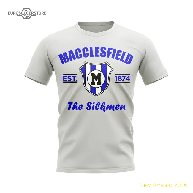 Fan-Favorite Macclesfield Established Football T-Shirt (White)