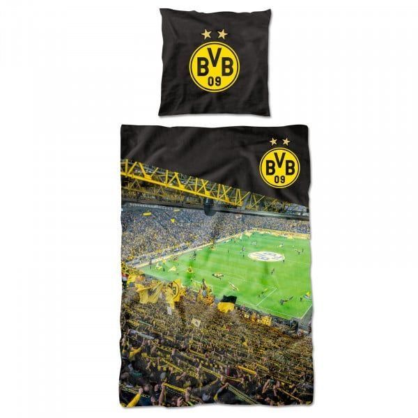 Dortmund Bedding Südtribüne Jet Black/yellow Adidas National Team Wear