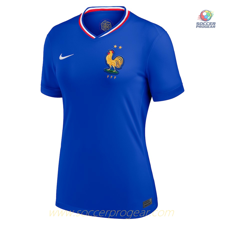 France Team Home Team Football Jersey 2024/25 Collection Women