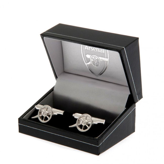 Arsenal FC Sterling Silver Cannon Cufflinks - fan gear