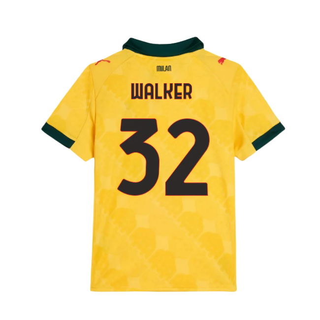 Kids 2025-2026 AC Milan Soccer Club Third Uniform