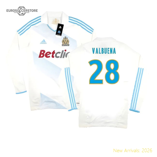 Match-Day Marseille 2011-12 Player Spec Long Sleeve Home Shirt ((Excellent) L) (Valbuena