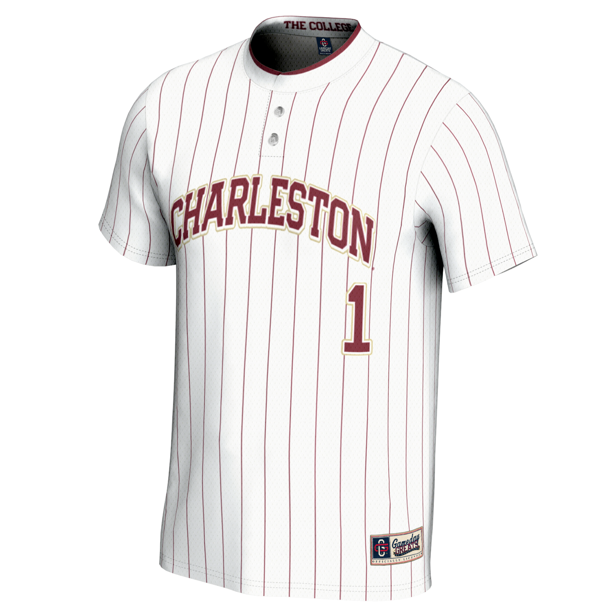 [NJP] Charleston Cougars GameDay Greats Unisex Lightweight Softball Jersey - White