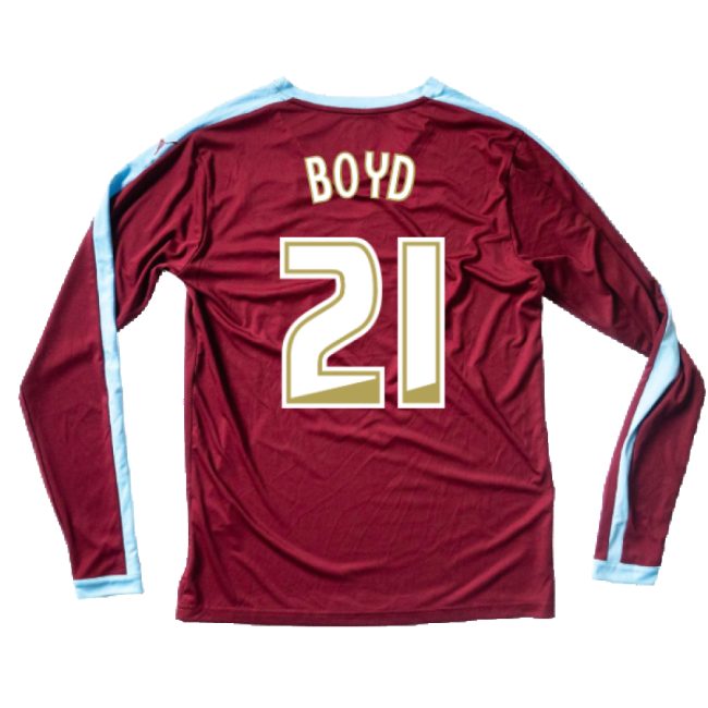 Burnley Long Sleeve Home Shirt Excellent S Boyd #21 Match Quality ...