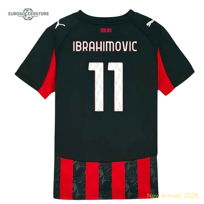 Premium Kids Football Team Ibrahimovic Jersey 2025-2026 Stretchy