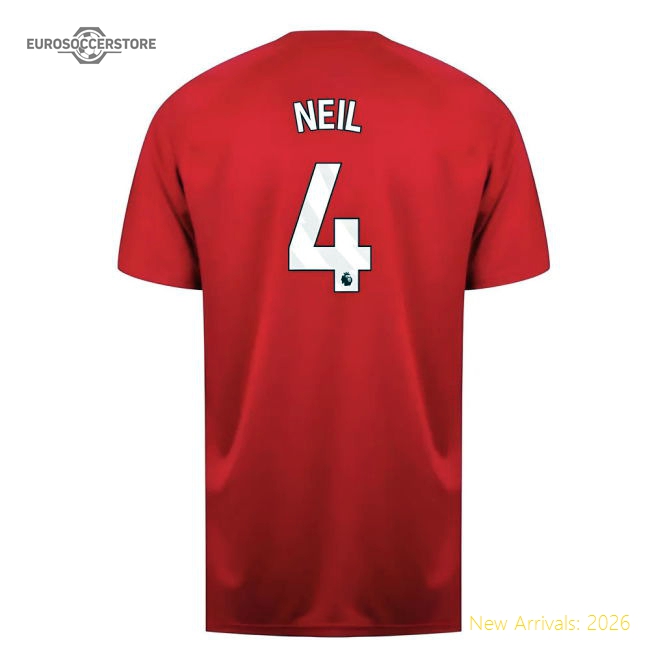 Official Sunderland Poly T-shirt (red) (neil 4) - Premium Quality