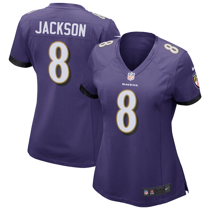 None Lamar Jackson BAL Ravens Bold Authentic Jersey for NFL Fans