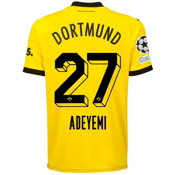 Borussia Dortmund Adeyemi 2023-2024 UCL Home Jersey – Authentic Shirt