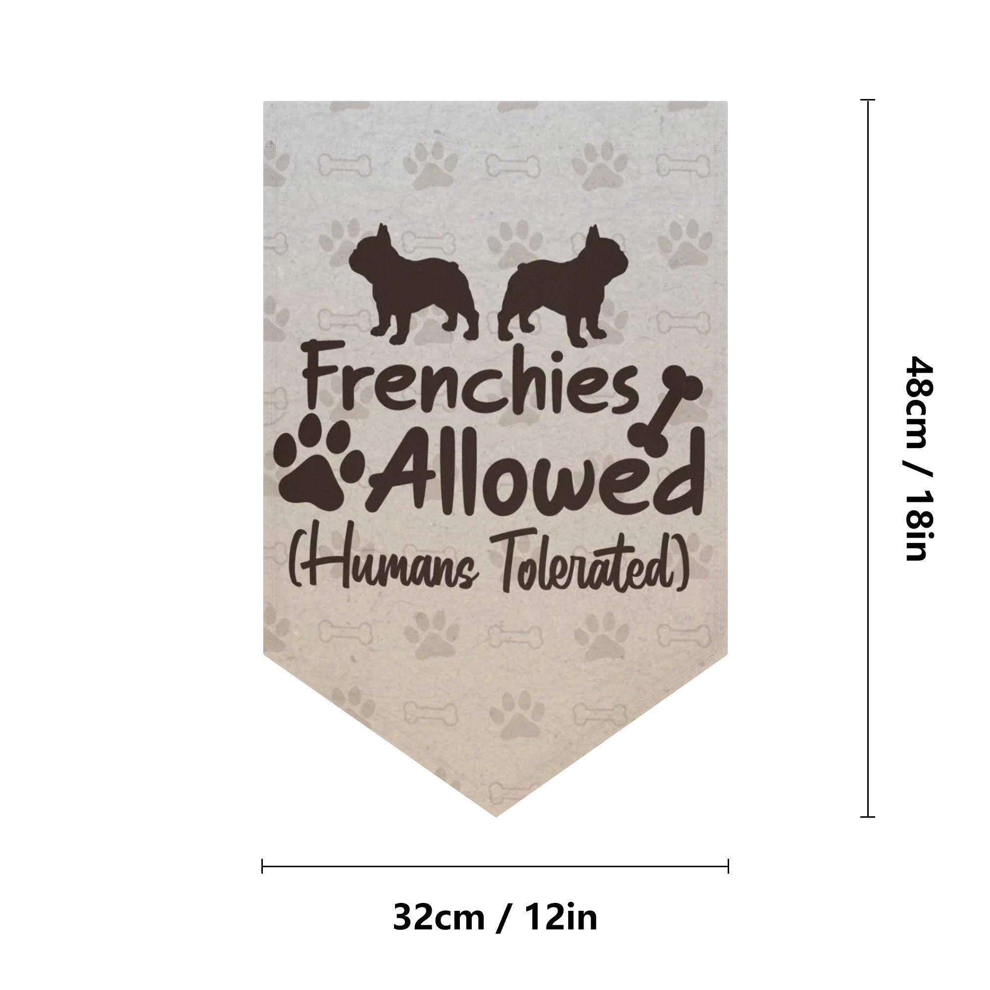 French Bulldog Walter Garden Flag Banner Comfy Pet Product