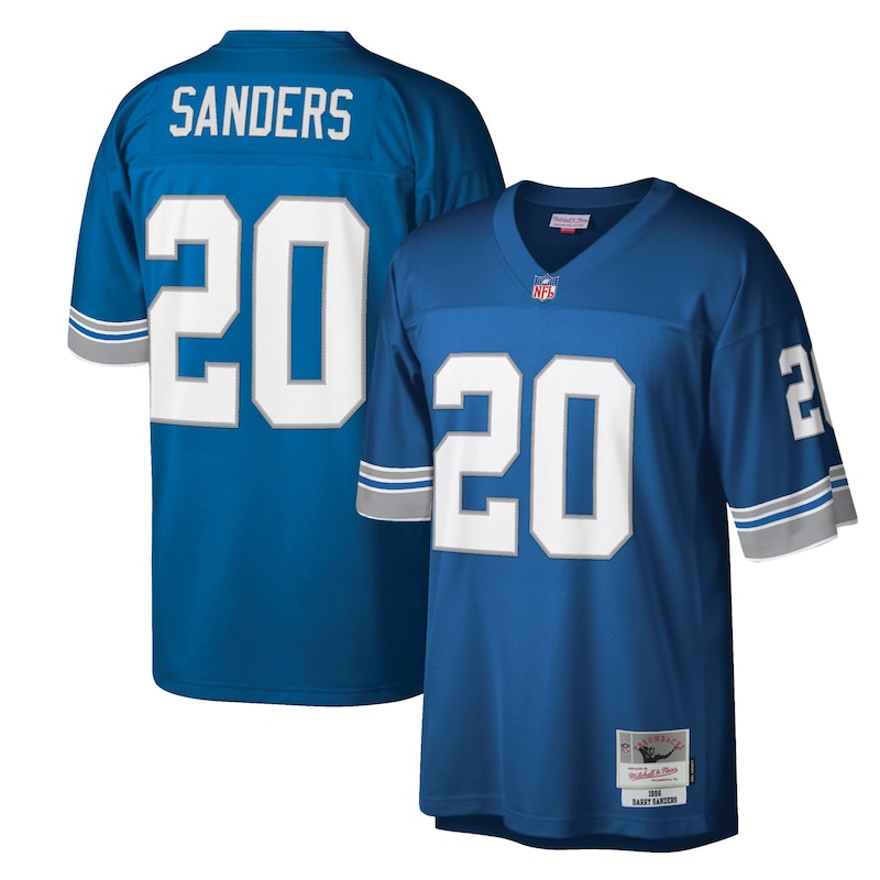 None Barry Sanders Champion DET Lions Durable Jersey Football Apparel