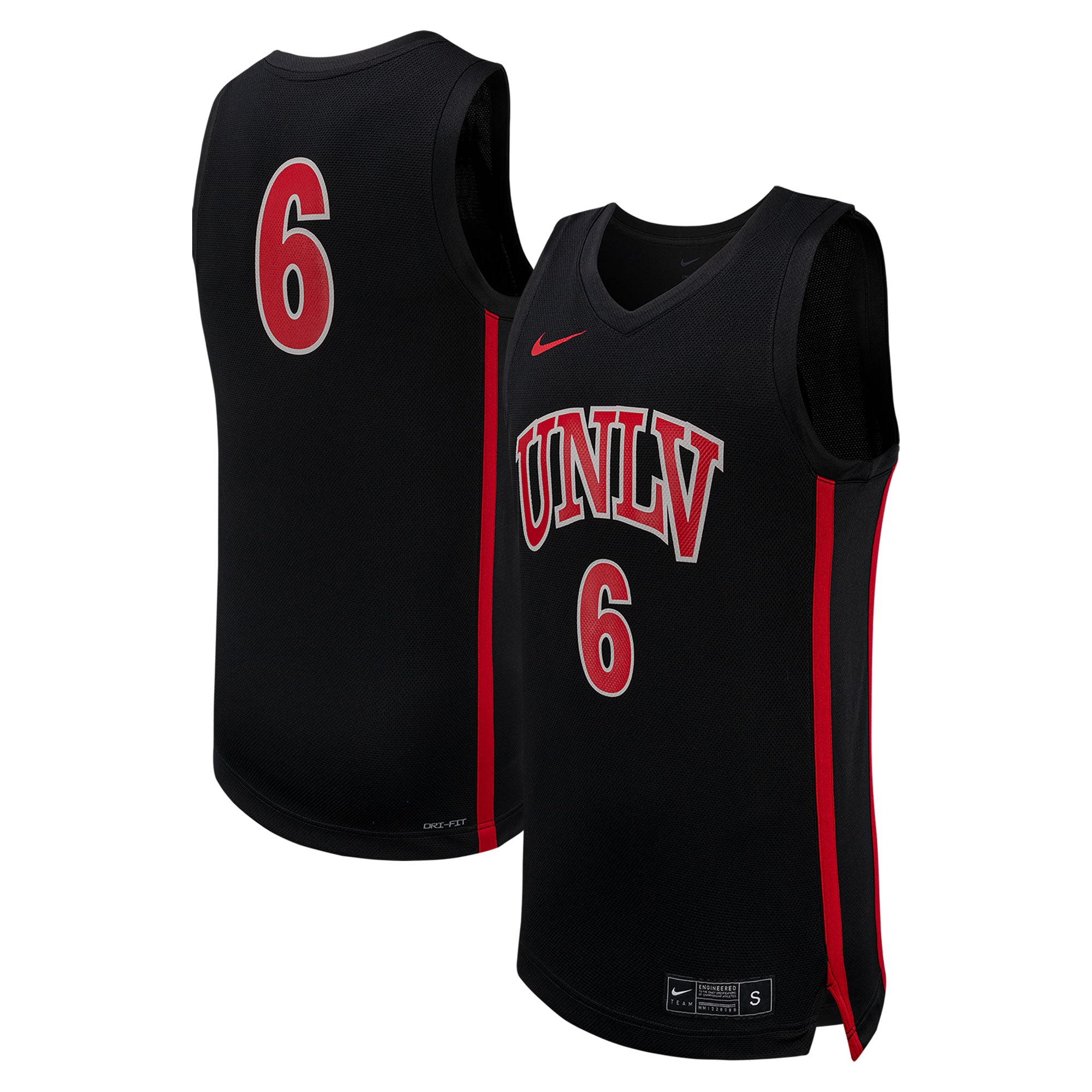 [NJP] UNLV Rebels Replica Basketball Jersey - Black